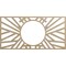 Ekena Millwork Hoover Wood Fretwork Pierced Ceiling Medallion, Birch, 20"W x 10"H x 7 3/8"ID x 3/8"T CMWP20X10X0375HOBI - alternate 1